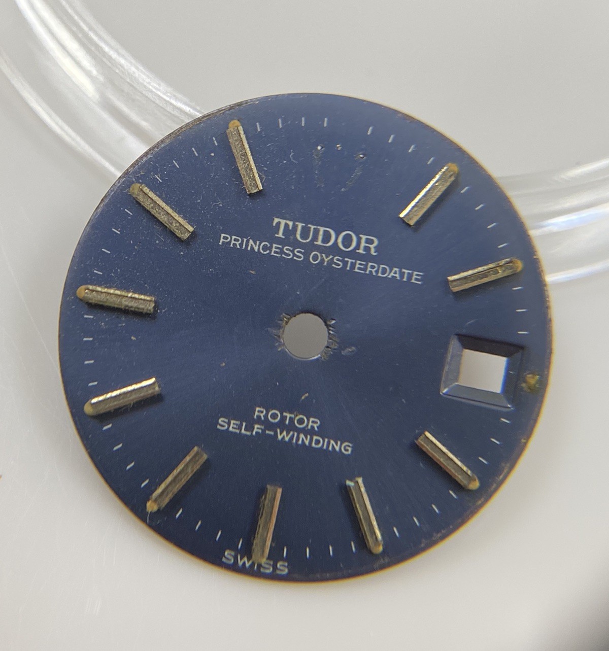Genuine Tudor Prince Oysterdate Rotor Blue/Silver Cal. ETA 2651/2671 Ladies Dial