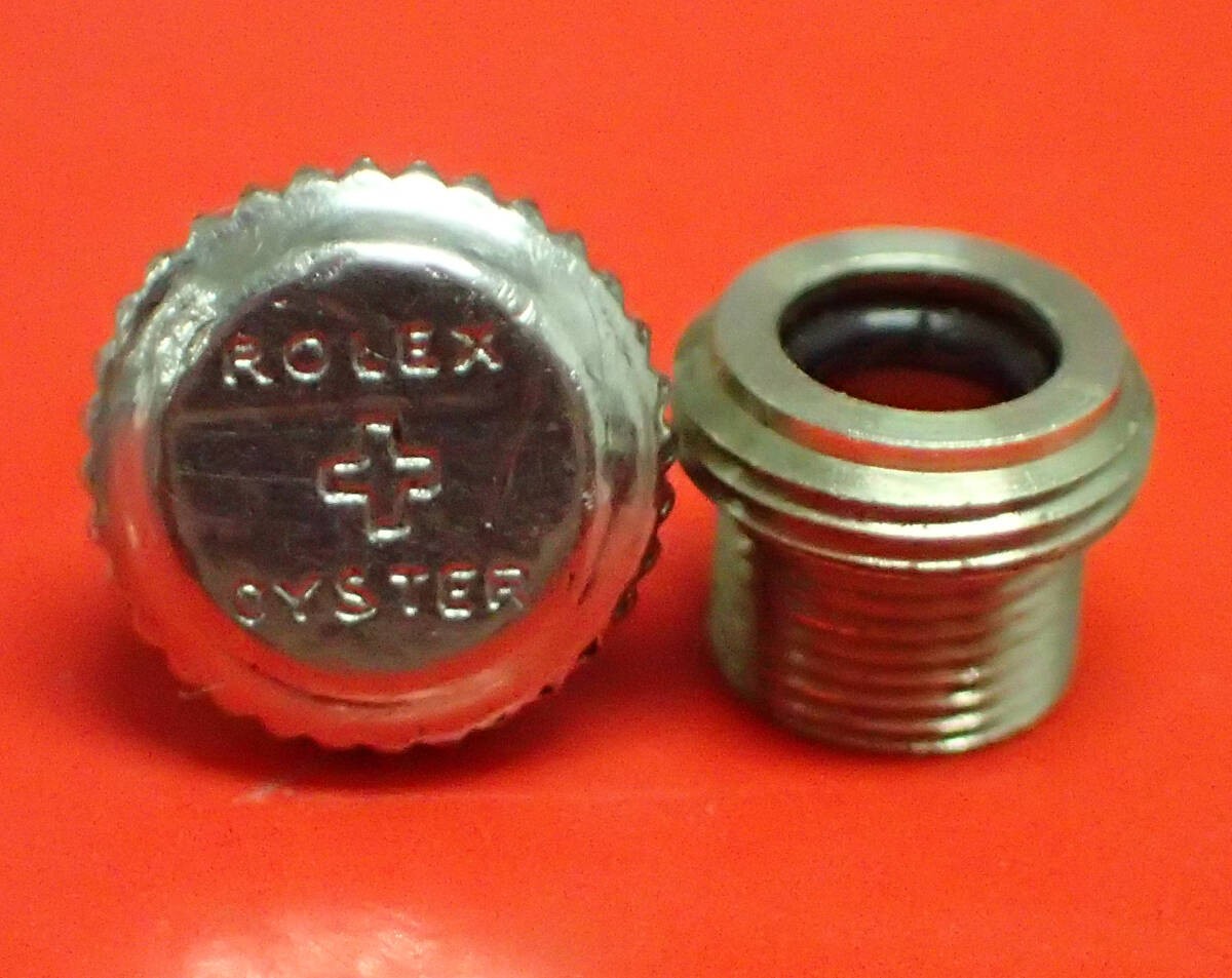 Genuine ROLEX +Oyster Crown & Tube Set 5.4mm Bubbleback Oyster Royal #418