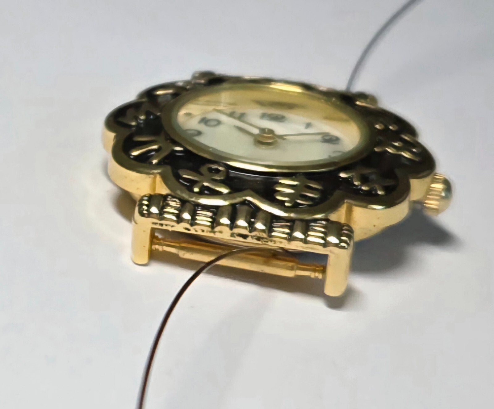 Beading Watch Faces Bronze Battery Included Watch Faces for Jewelry Making 3 pcs