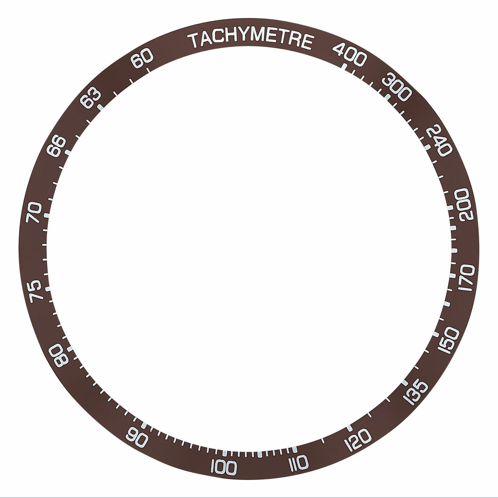 BEZEL INSERT FOR 43MM TAG HEUER CARRERA CV2A12.BA0796 AUTO CHRONOGRAPH BROWN