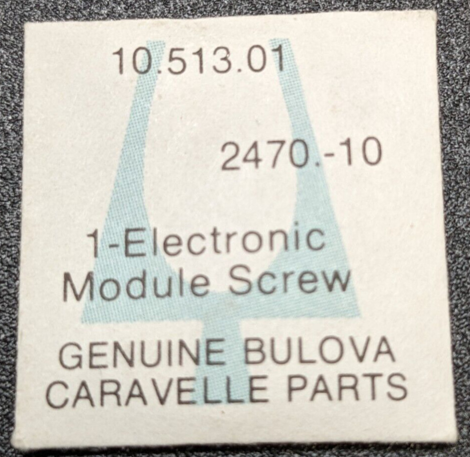 NOS Genuine Bulova Accutron 2470.10 Part # 10.513.01 – Electronic Module Screw