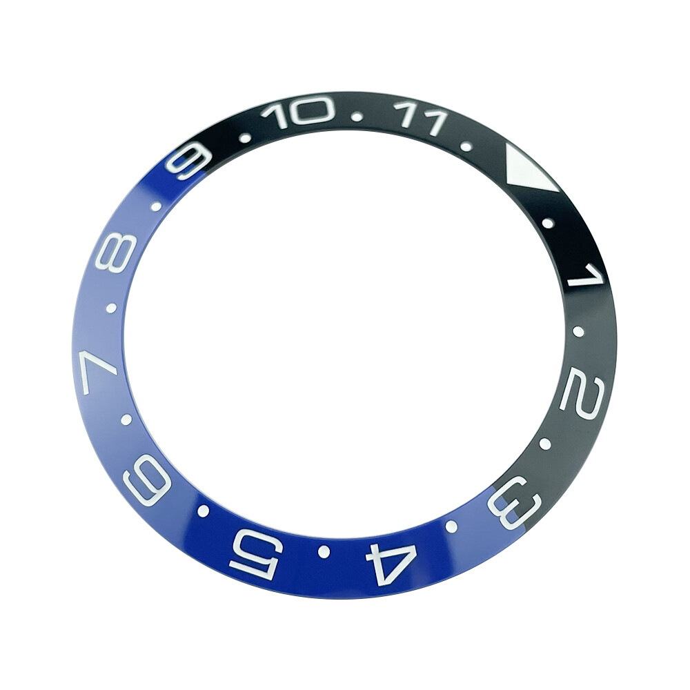 HQ C3 Lume 38MM 12H Batman Dual-Time Ceramic Bezel Insert For SKX007/009 Style