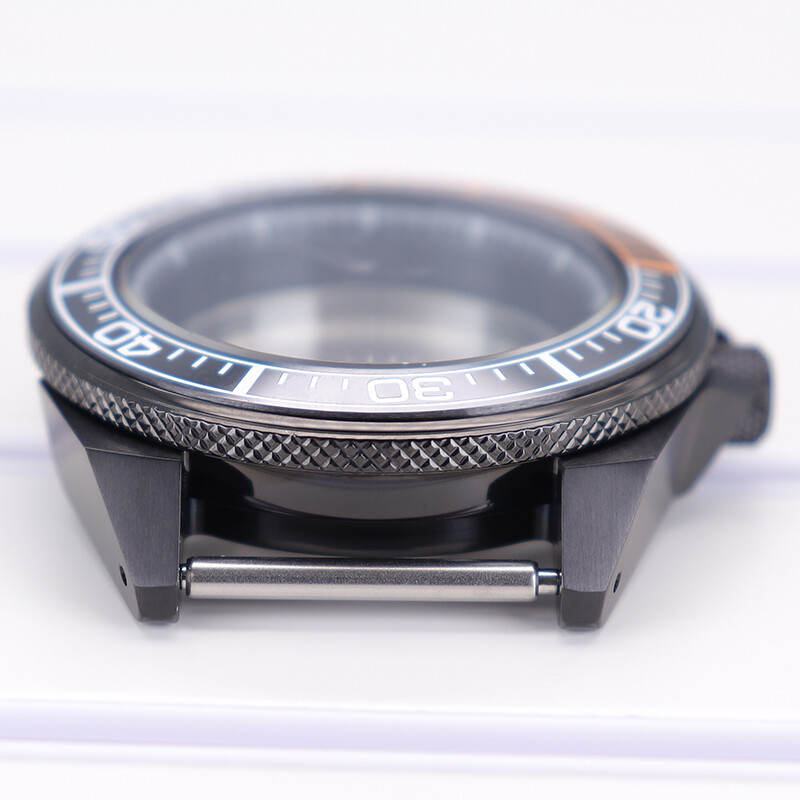 Modified Seiko Samurai 43.8mm Watch Cases Sapphire Glass For Seiko NH35 Movement