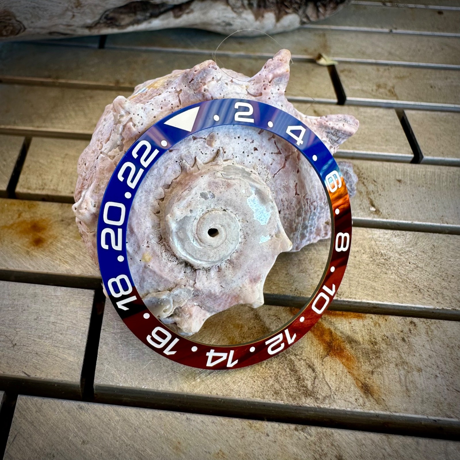 Ceramic “Pepsi” Blue/Red [GMT] Bezel Insert for Seiko SKX007 SRPD ~ US Seller