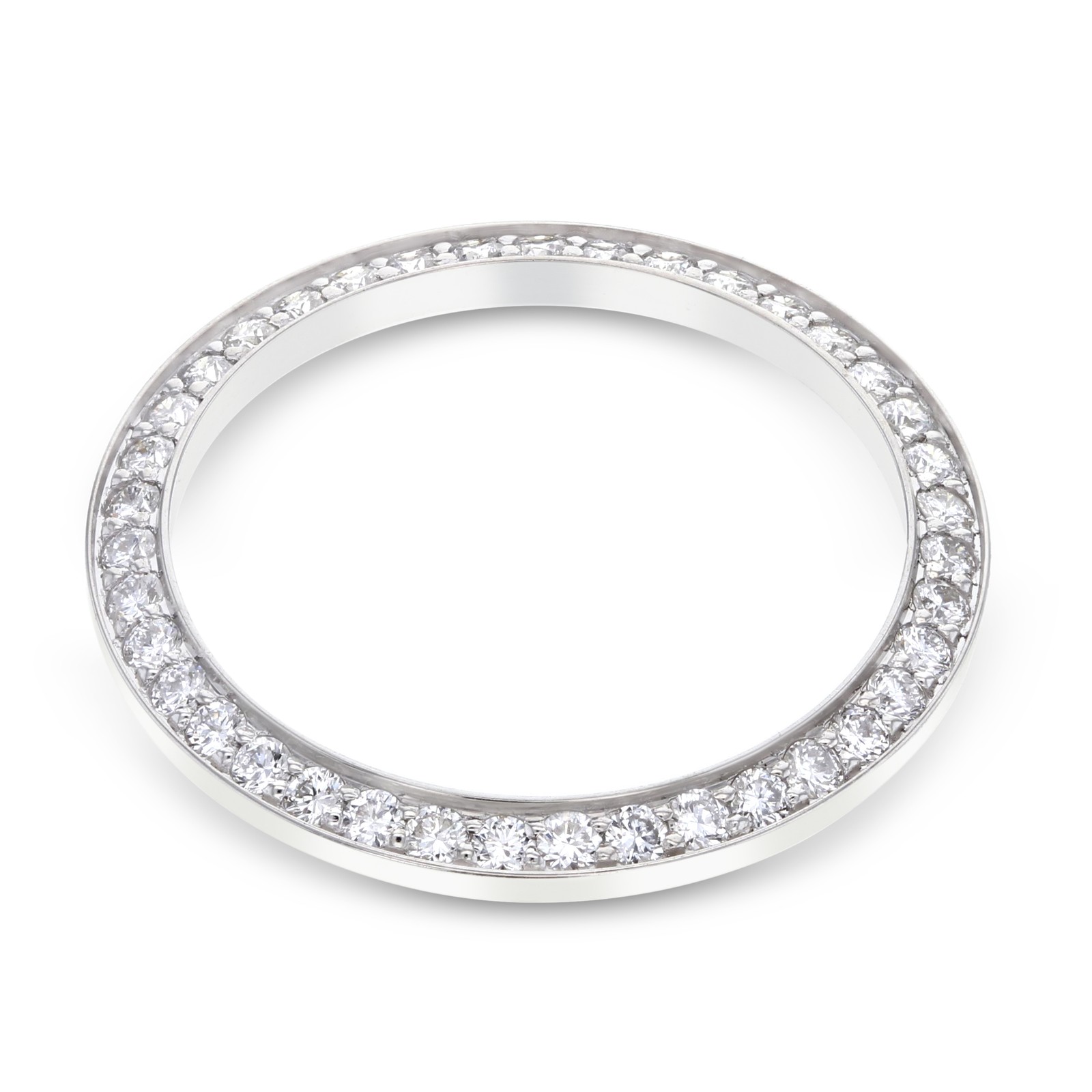 LADIES 1CT BEAD SET LAB CREATED DIAMOND BEZEL FOR ROLEX DATE DATEJUST 26MM STEEL