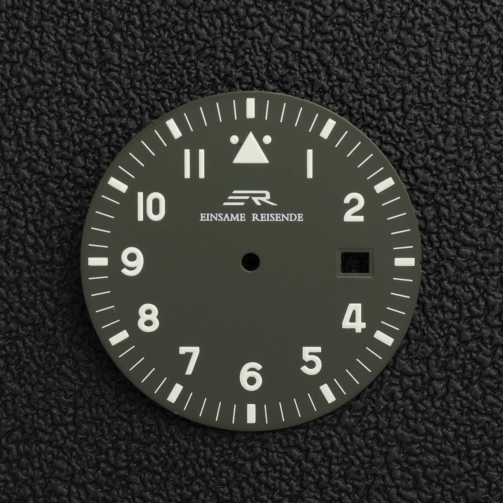 33.5mm Pilot Watch Dial Green Luminous For Nh35 Nh36 Movement Watch Accessories