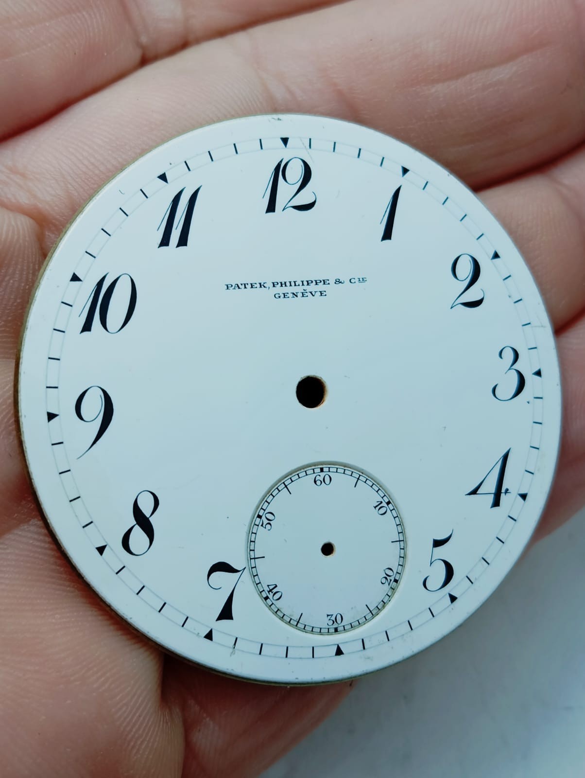 Patek Philippe Pocket Watch Porcelain Enamel Original Dial