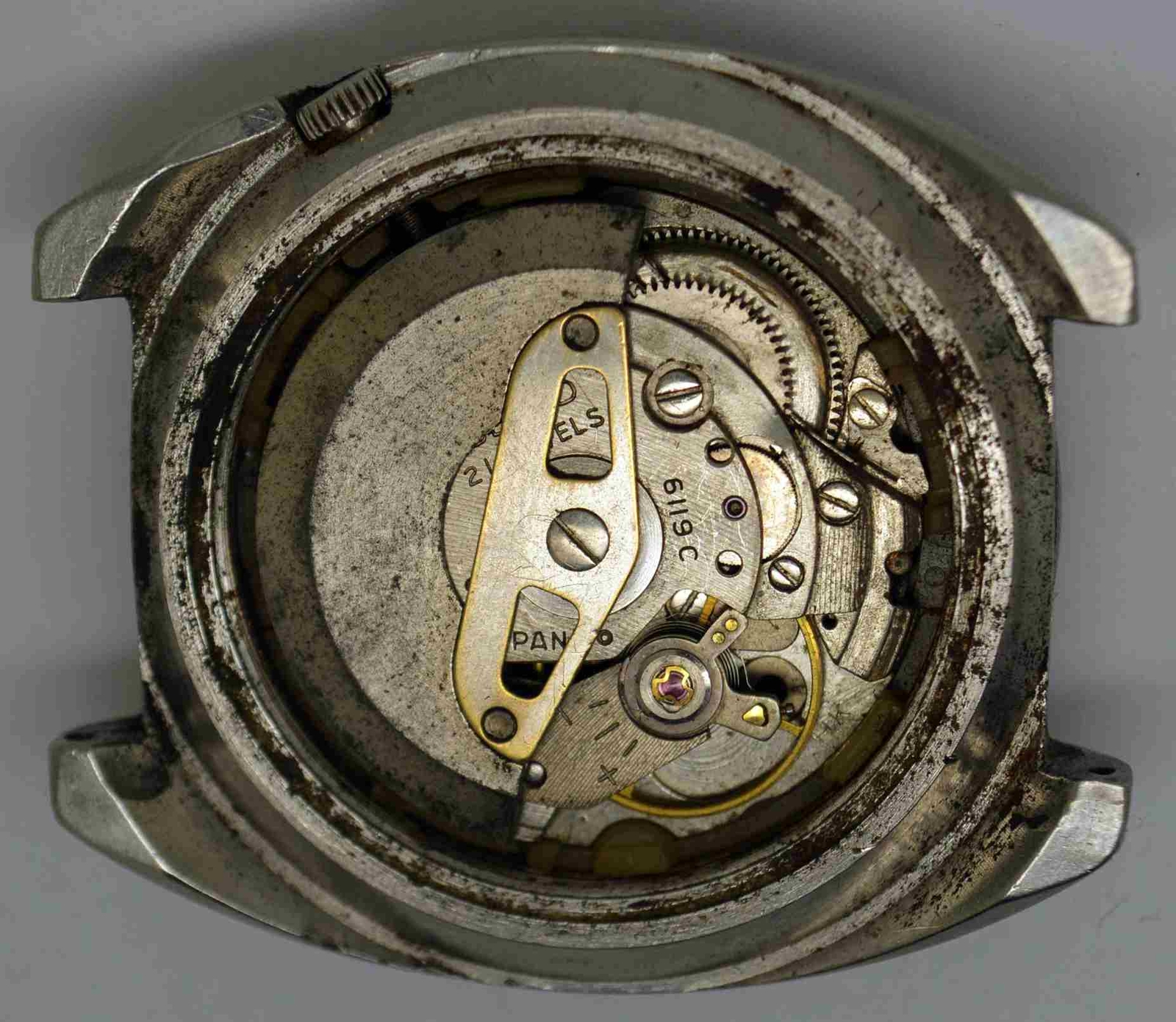 VTG SEIKO Steel Wristwatch. Cal: 6119C. For Service