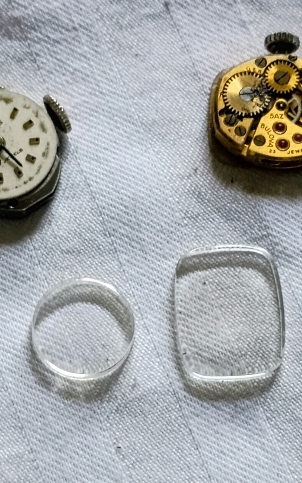 2 Vintage ladies wristwatch lot Bulova 5 AZ & Benrus Germany 23 Jewels Untest