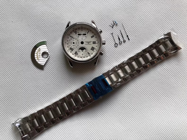 DIY 40mm Watch Steel Case kit For 7751.7751.7751.7751 Movement After-sales