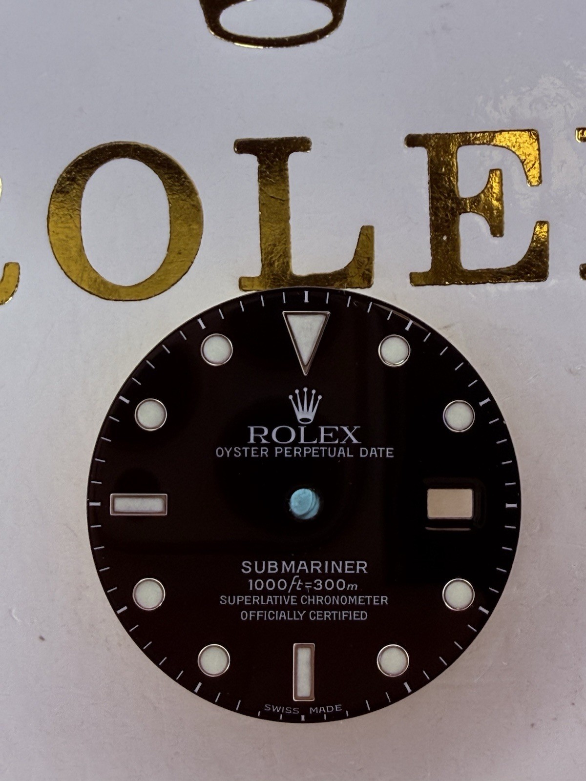 Genuine Rolex Submariner Glossy Black Dial 16800 16610 Swiss Made 3135 3035 Mint