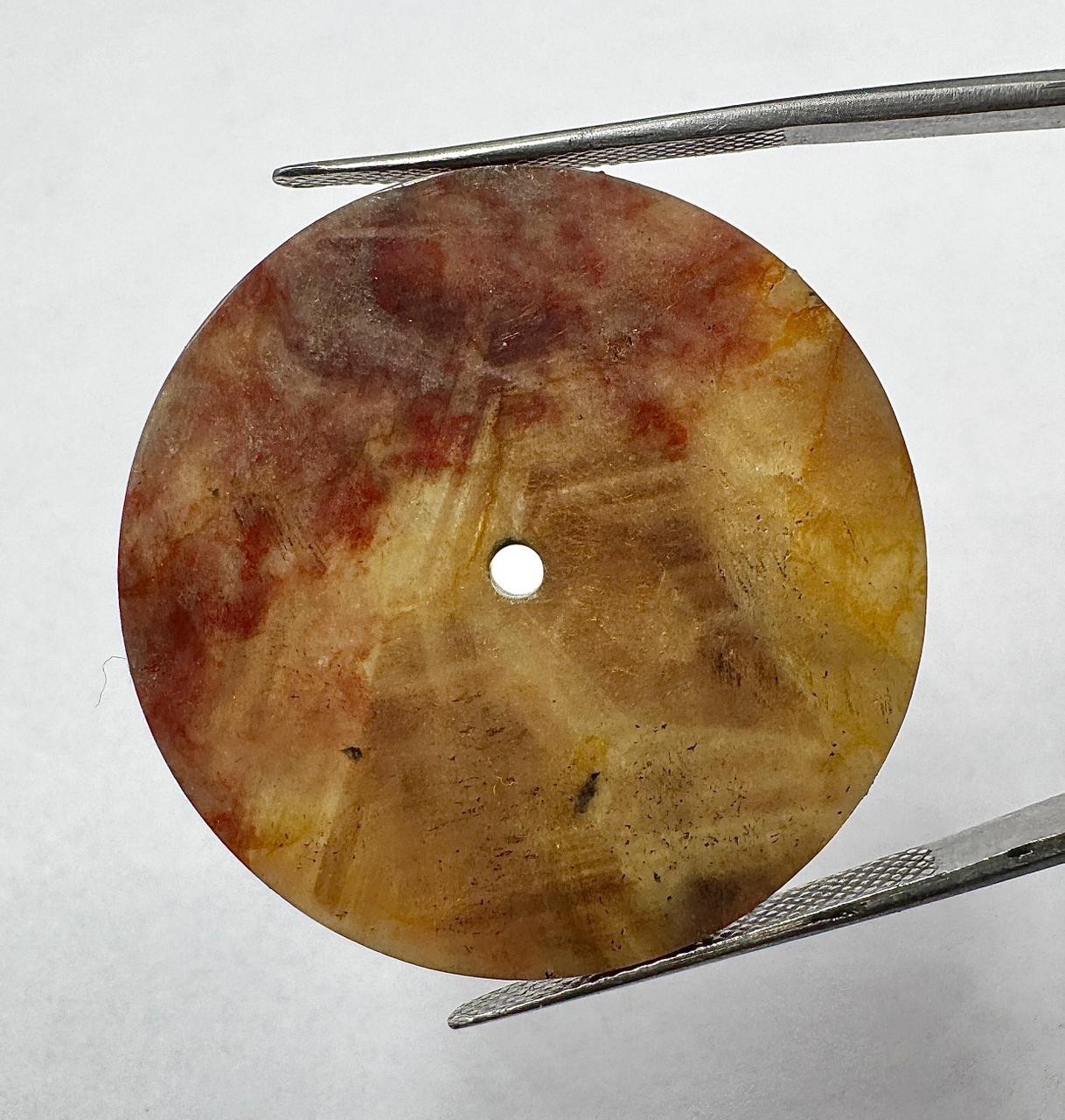 blood jasper Stone watch dial Polished Gemstone 33 mm Round shape gmc 1103w
