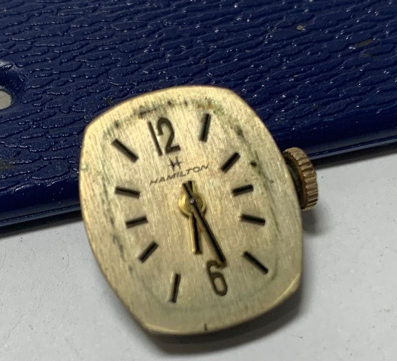 1960s Hamilton 17J Swiss Ladies Caliber 149 Wind Up Mov’t, Dial & Hands RUNS !!