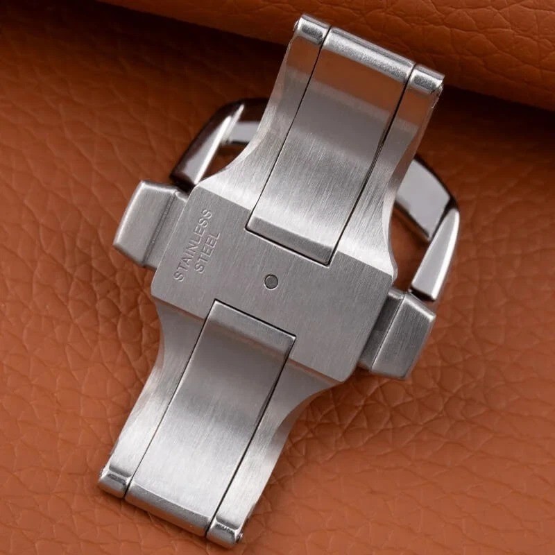 19mm Steel Deployment Buckle Double Push Folding Clasp Fits Piaget Polo Strap
