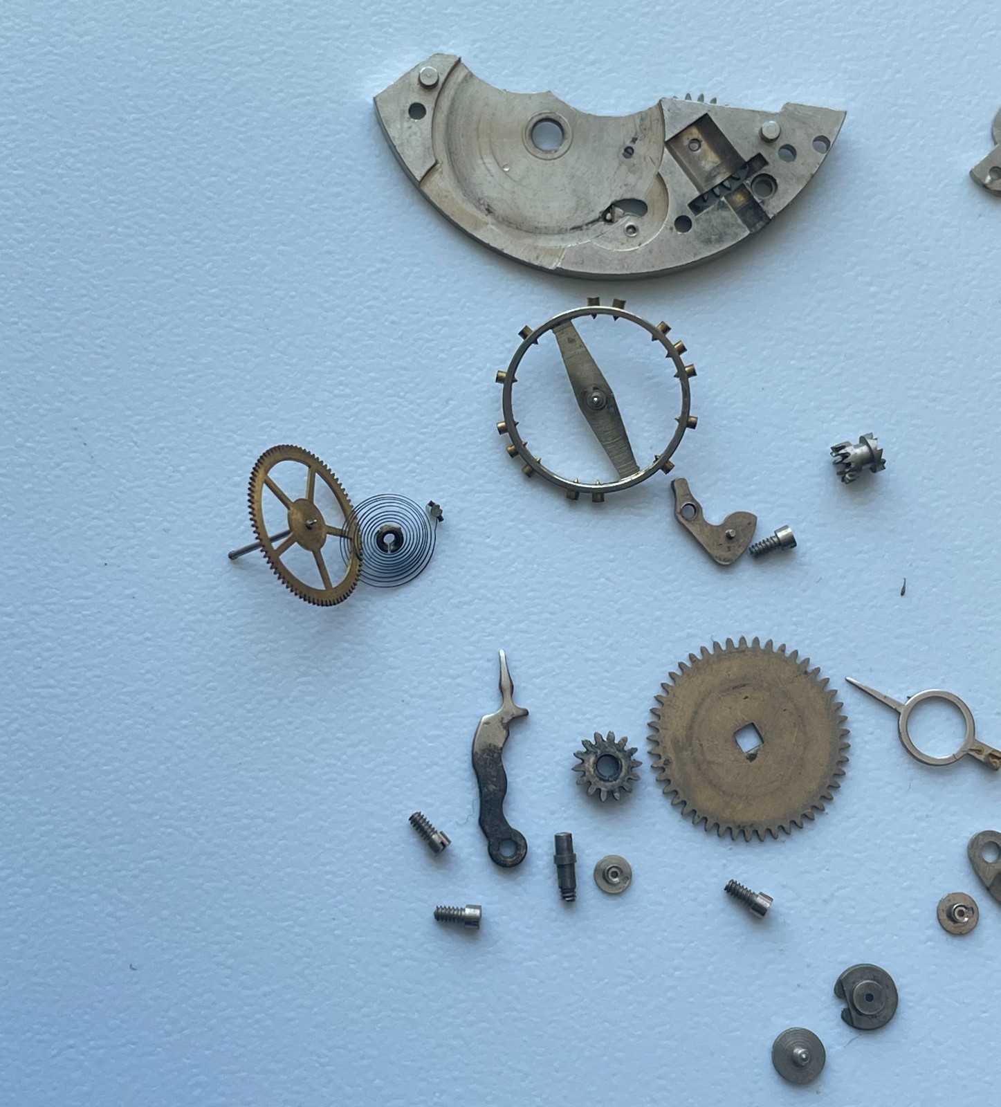 Vintage Pastor Watch Co 17 Jewels Movement Dial Swiss As 1187 Parts Repair