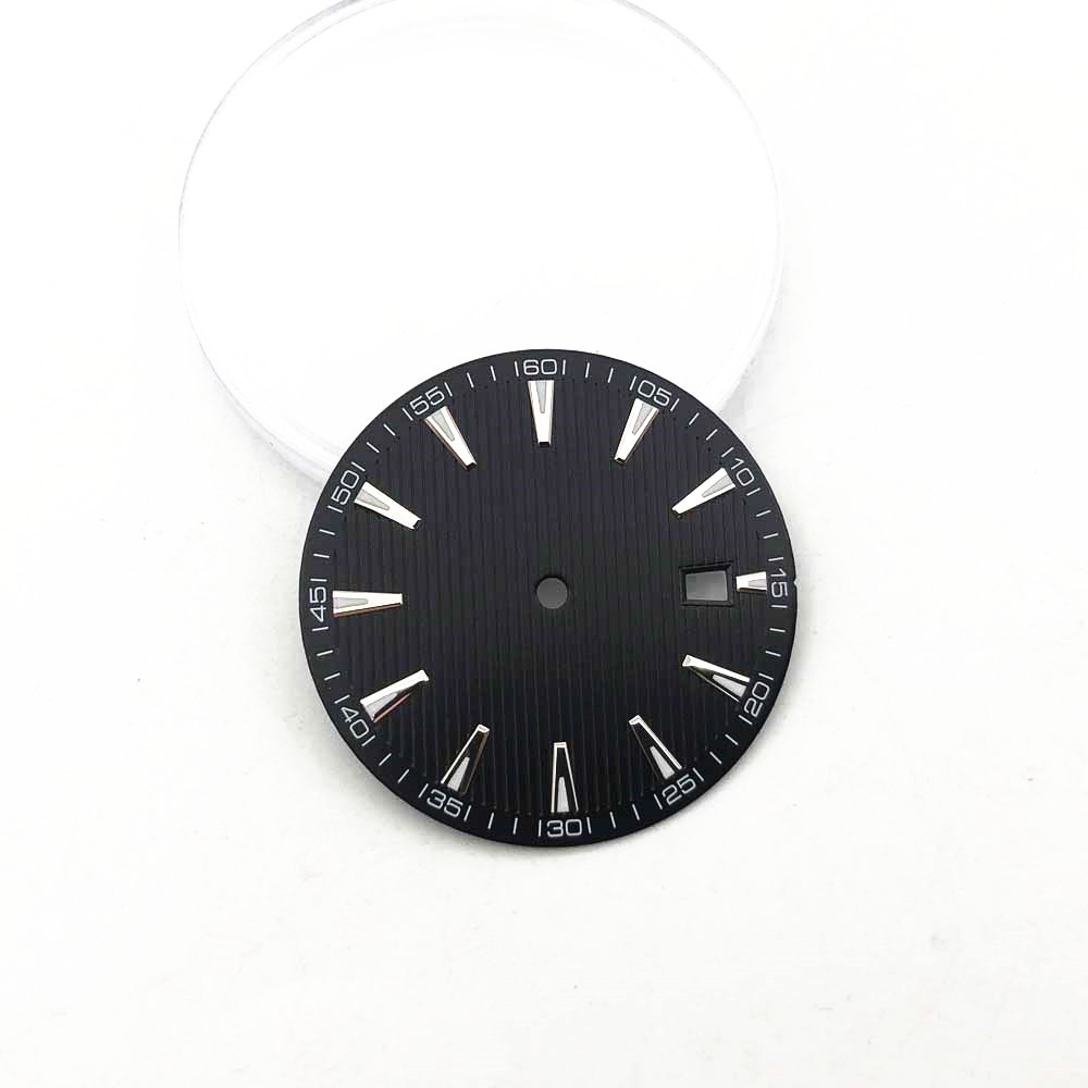 33.5mm Watch Dial Face Plate Date @3 Replacement Part For NH35/NH35A Movement G