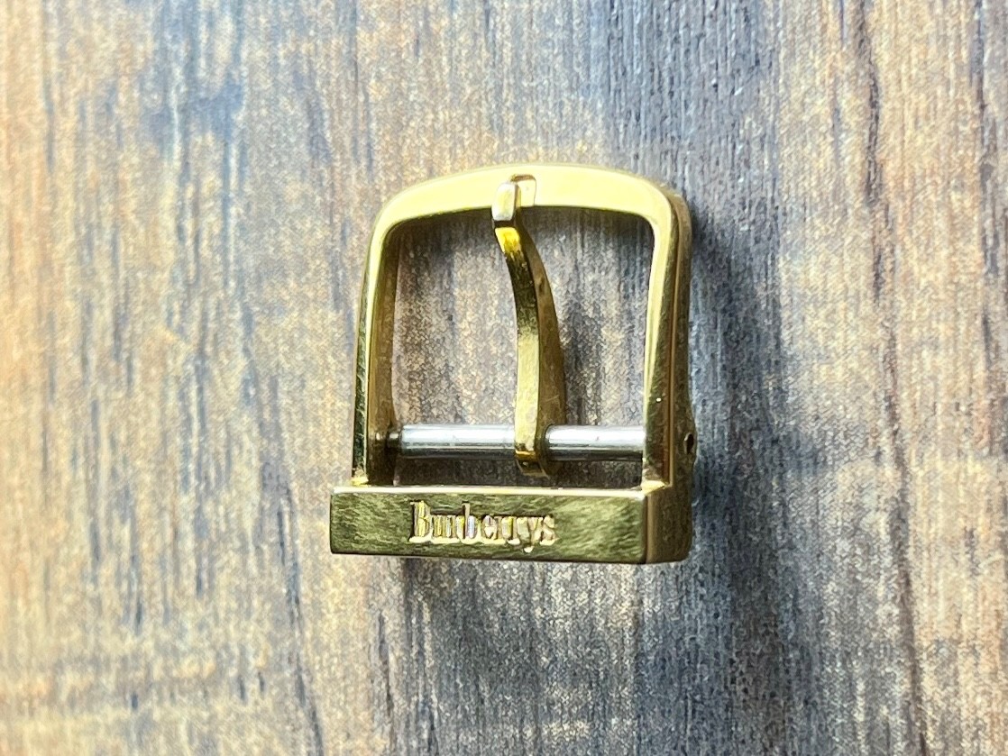 Burberry Genuine Original 14mm Band Watch Clasp Pin Buckle Gold Tone