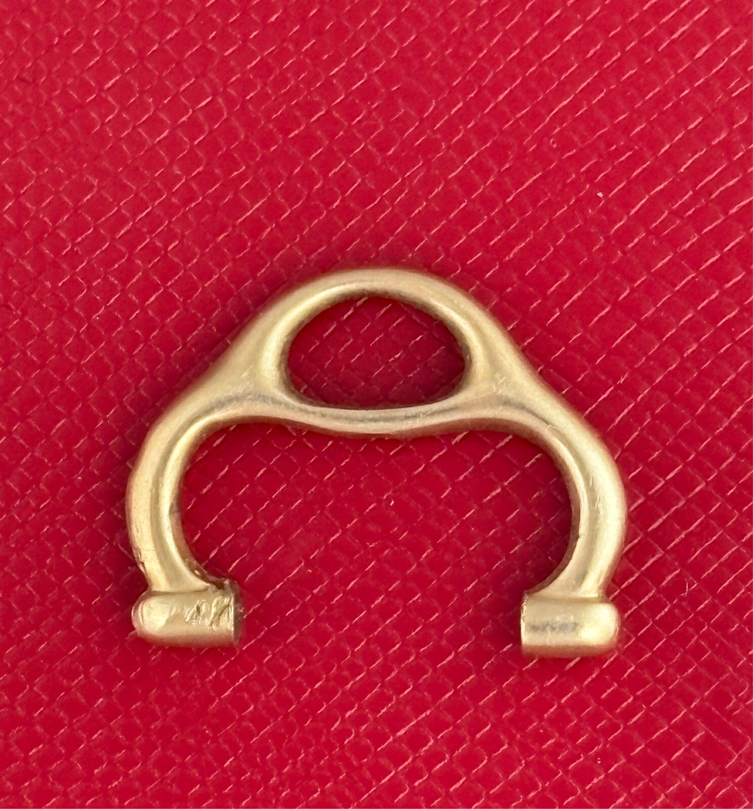 Authentic Webb C. Ball Yellow Gold Filled Stirrup Bow for 16 Size Case