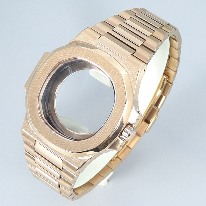 40mm Stainless Steel Watch Case+Strap Sapphire Glass For Seiko Nh35 Nh36Movement