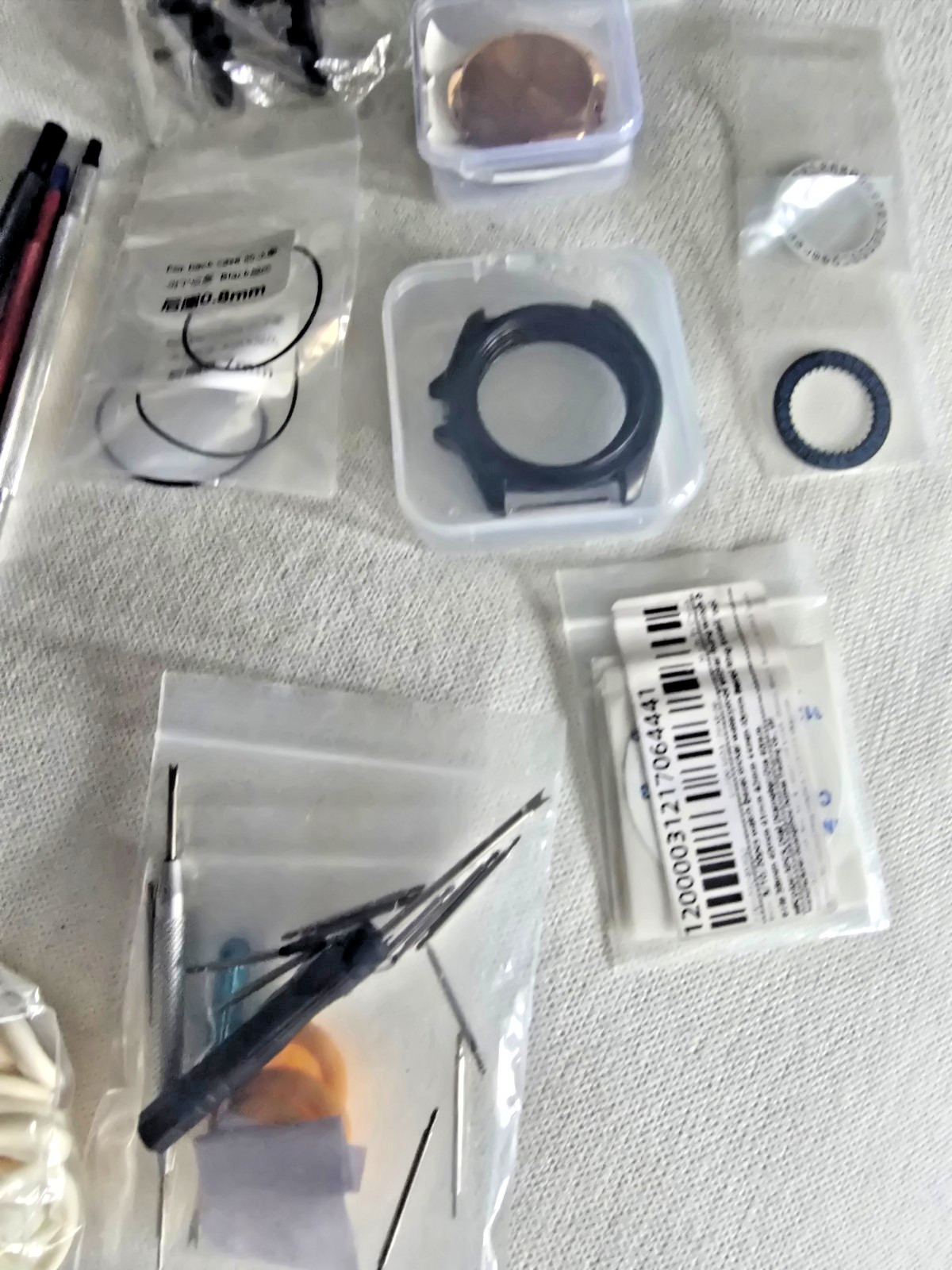 SKX NH Seiko Mod Parts Lot Case & Extras