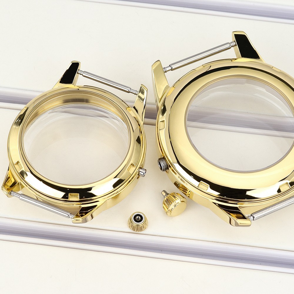Gold 316L Watch Case 33mm/40.6mm For Seiko NH34 NH35 NH36 NH38 Movement