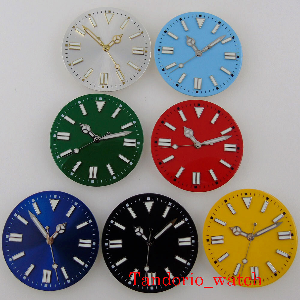 Colorful 31mm Watch Dial Luminous Fit NH35A NH36A MIYOTA 82 ETA DG Movement