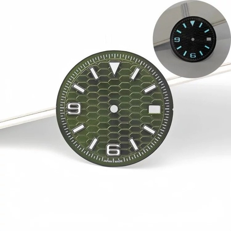 31mm Honeycomb Dial 6 & 9 Numerals 3H Date Fit Auto Mod Part