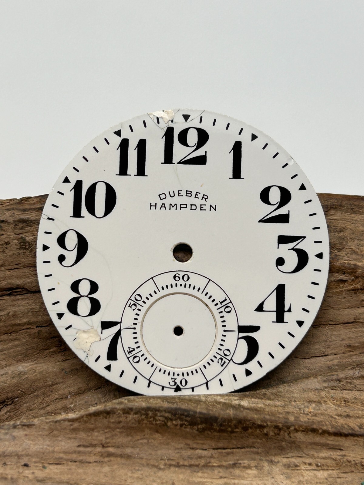 DUEBER HAMPDEN POCKET WATCH DIAL BREGUET NUMERAL INDICES 40.8mm (PR3)