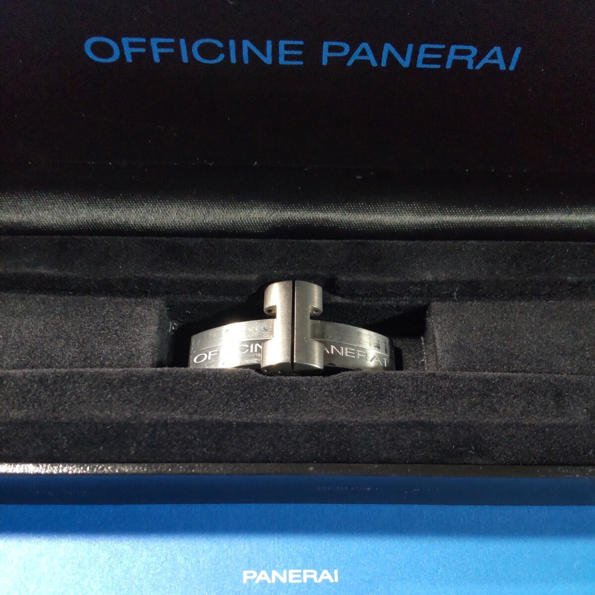 Officine Panerai buckle stainless steel SS titanium parts width approx. 20mm