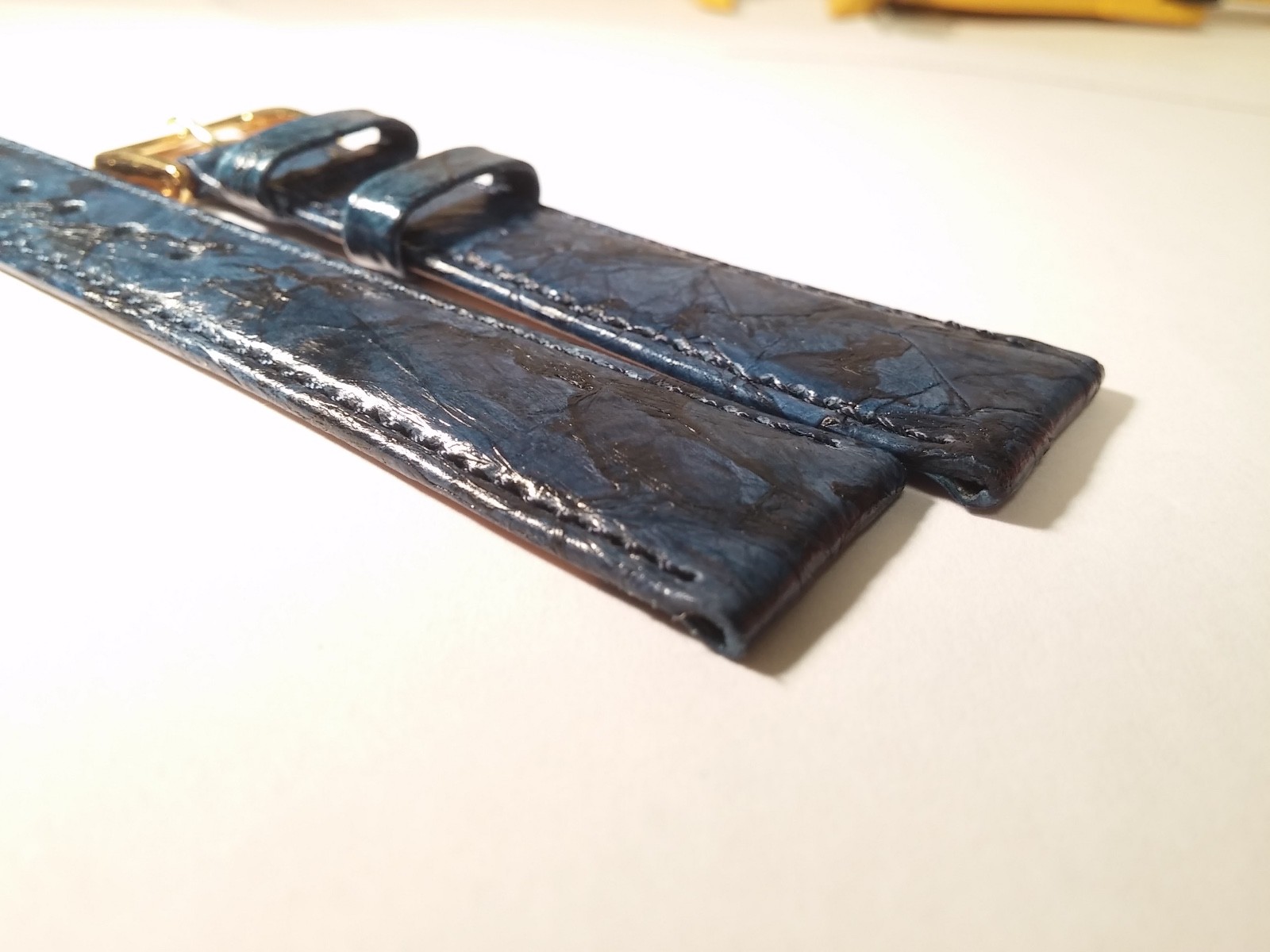 Rado band/strap and buckle, BLUE, 17/14mm Made in Austria, genuine leather