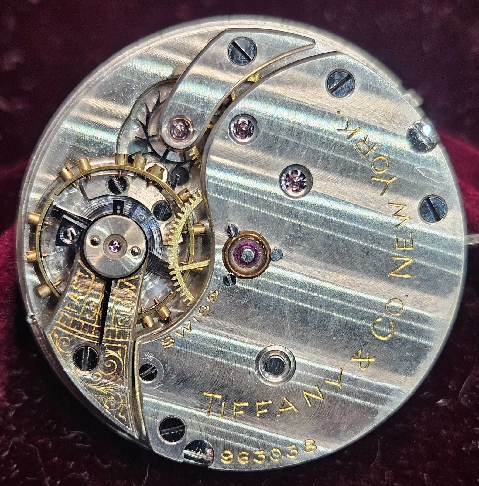 Tiffany & Co. New York 963038 Mechanical Watch Face and Movement
