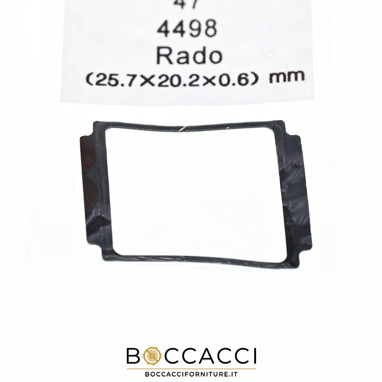 GENERIC Compatible Caseback Gasket 47-4498 For Rado 25.7×20.2×0.6 (NEW)