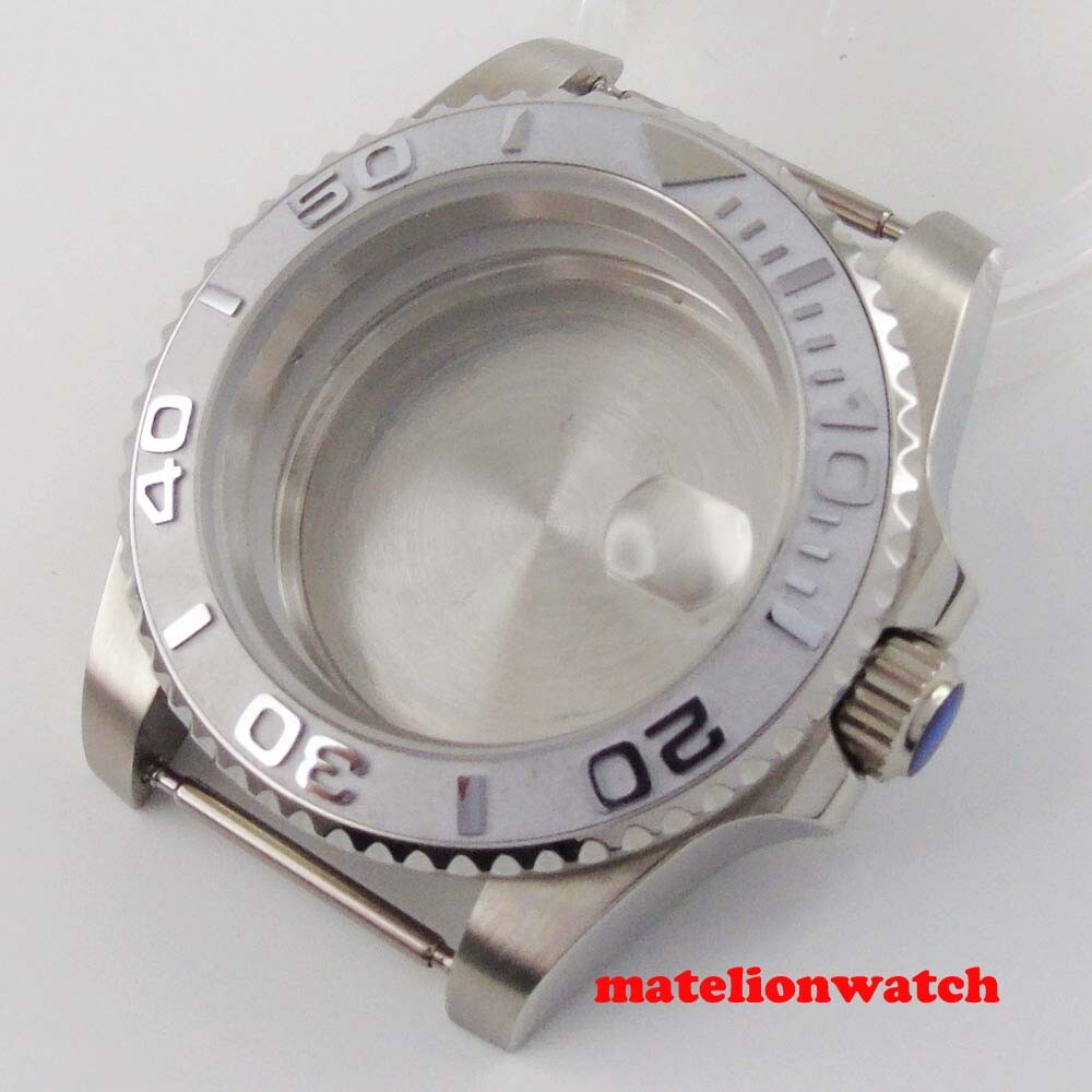 Automatic Watch Case Sapphire Glass 40mm Fit NH35 Miyota8215 2813 ETA2824 PT5000