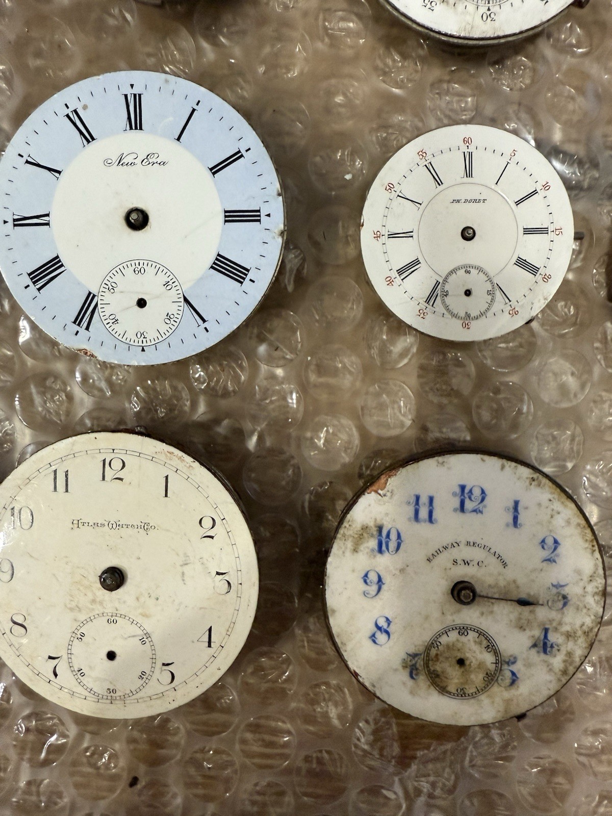 Vintage Lot Of 30 Pocket watch Movements Illinois NY Standard New Era Gallet