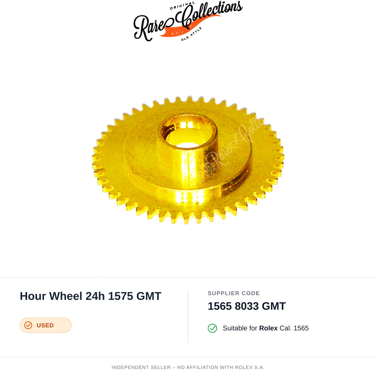 Hour Wheel 24h 1575 GMT for Rolex (cod. 1565 8033 GMT) — Used Good Condition