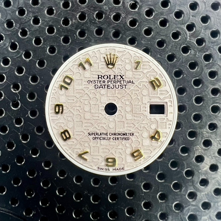Genuine Rolex Datejust 26 Cream Anniversary Jubilee Dial with Arabic Markers