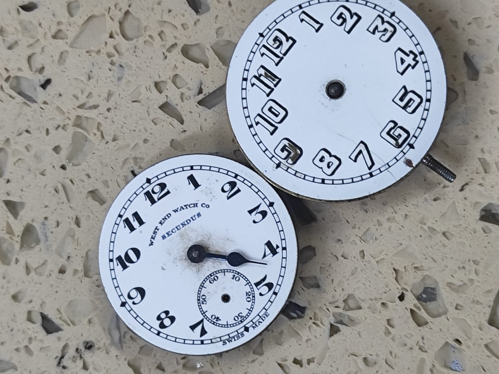 Vintage Small Pocket watch Part 2 Movement Not work for parts West End & other