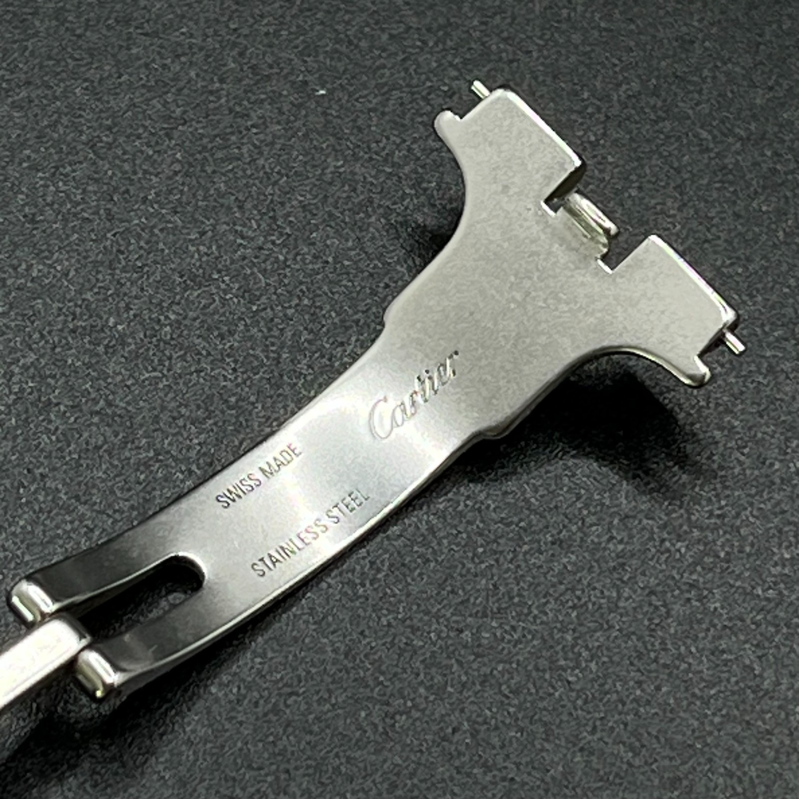 Genuine Cartier Stainless Steel Deployment Buckle Clasp 17.5mm Watch Parts