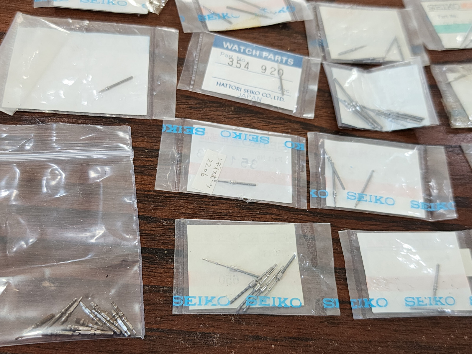 Large Assorted Seiko stem 351 354 Lot Watchmaker Unsorted 1970 1980 1990