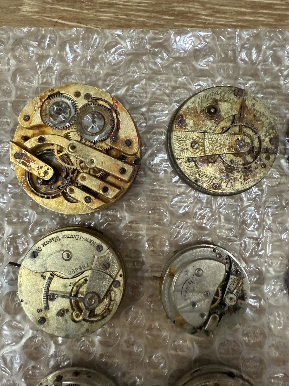 Vintage Lot Of 30 Pocket watch Movements Illinois NY Standard New Era Gallet