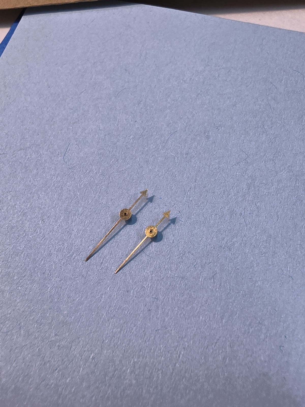 Lot Of 2 Vintage NOS Gilt Arrow End Second Hands Parts Spares Repairs