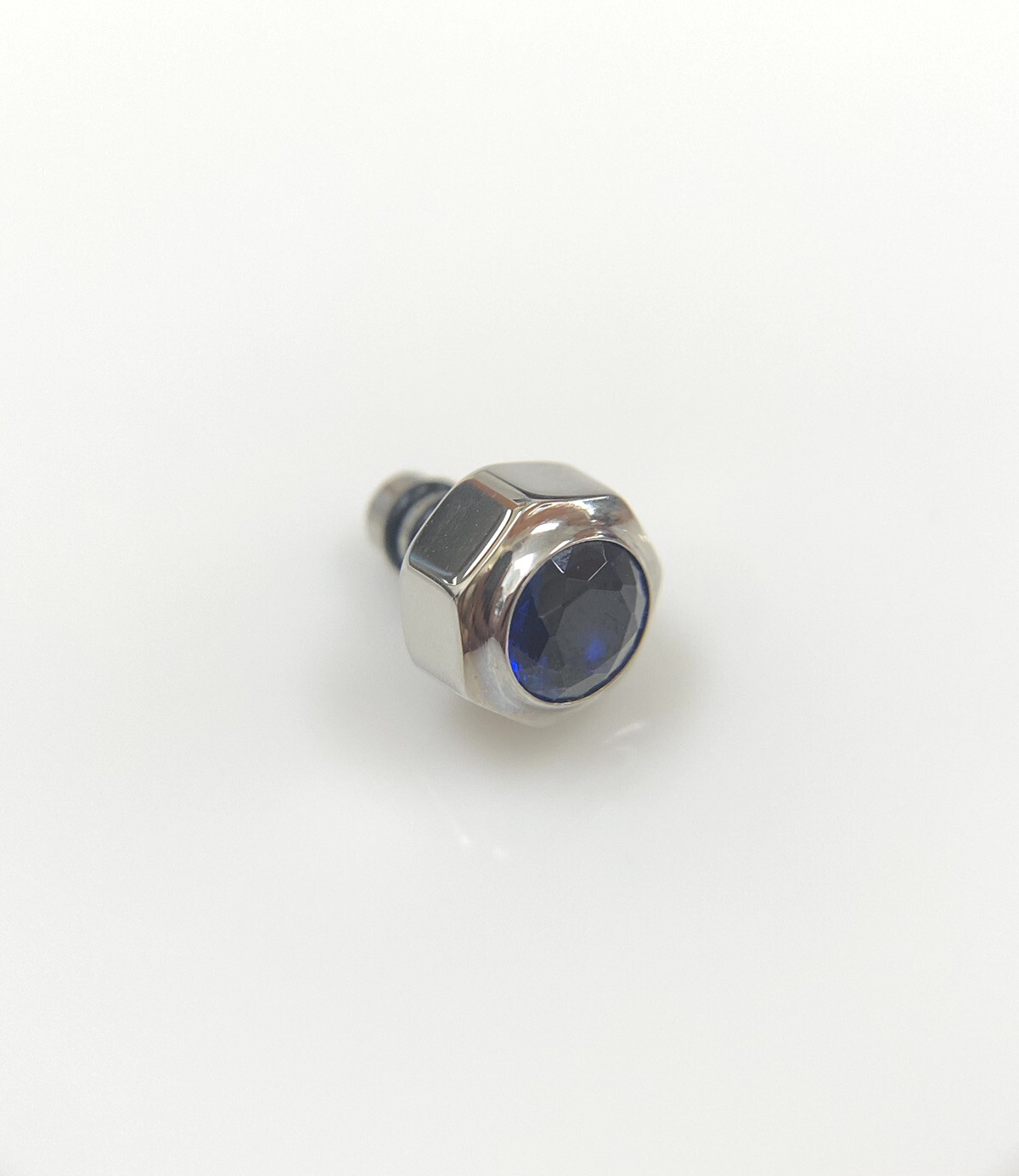 Genuine Cartier Santos 100XL 2656 Blue Sapphire 6.8mm Stainless Steel Crown