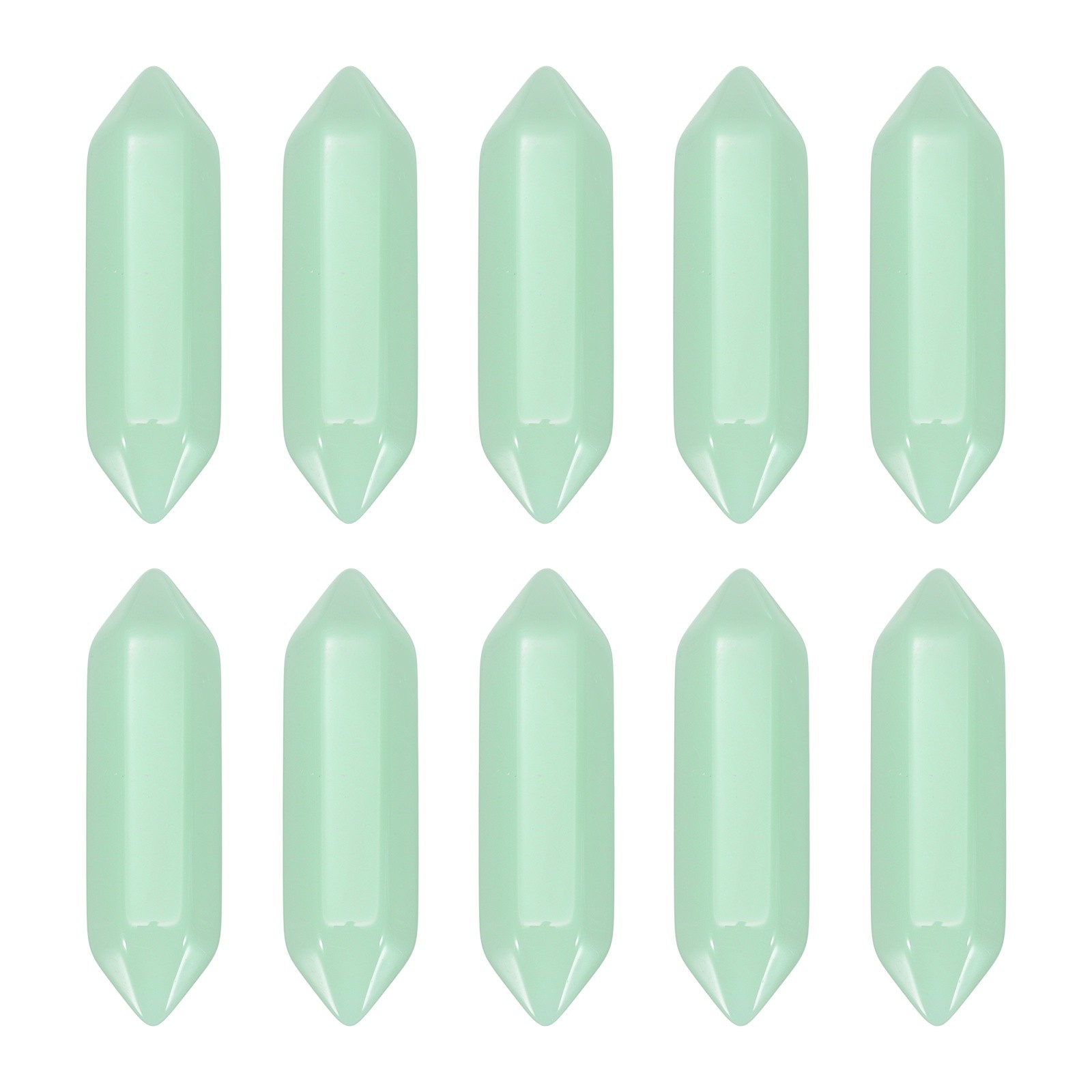 10 Pack Light Green Jade Quartz Crystals Polished Crystals Bulk