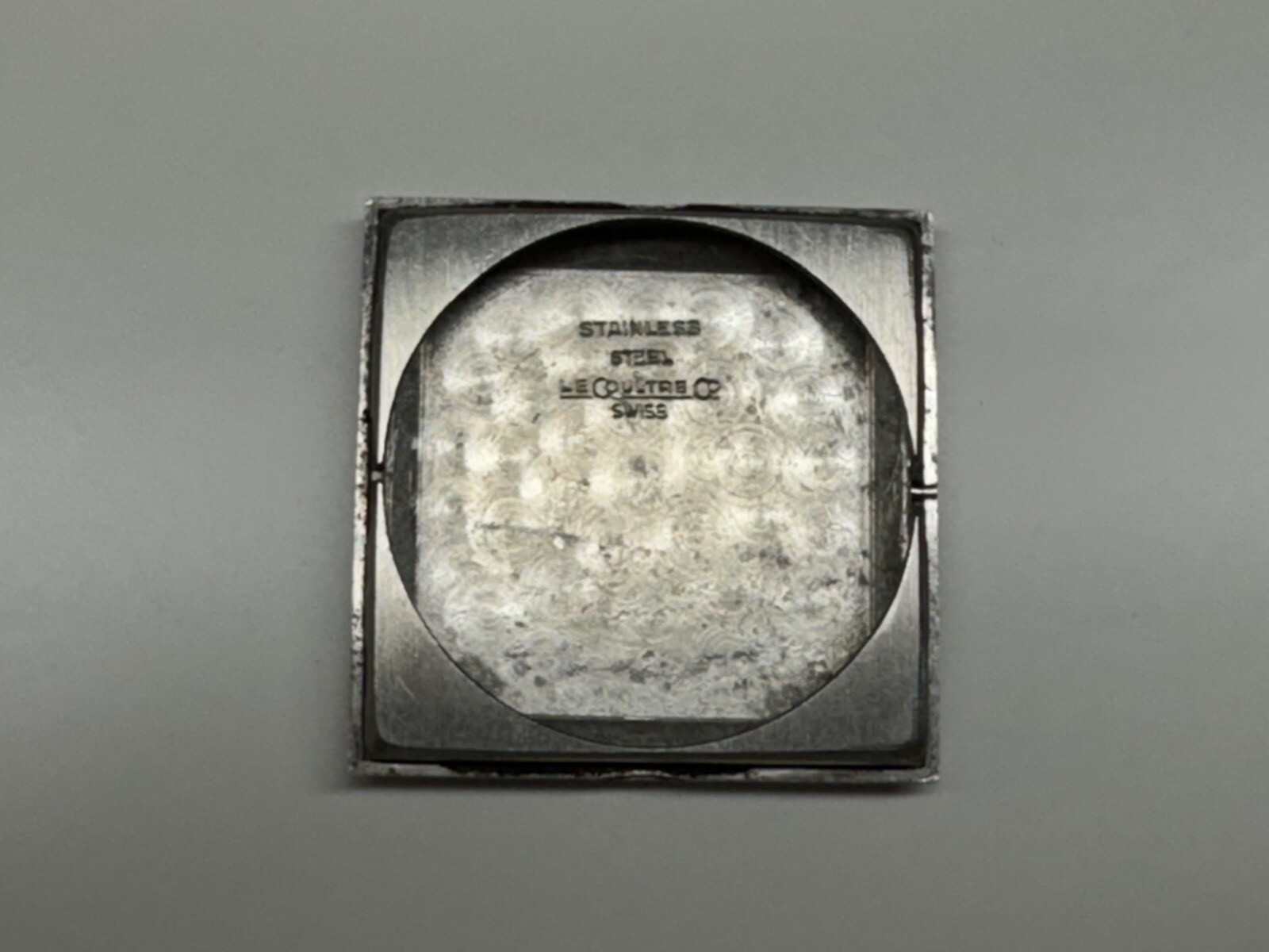 lecoultre stainless steel watch case back only