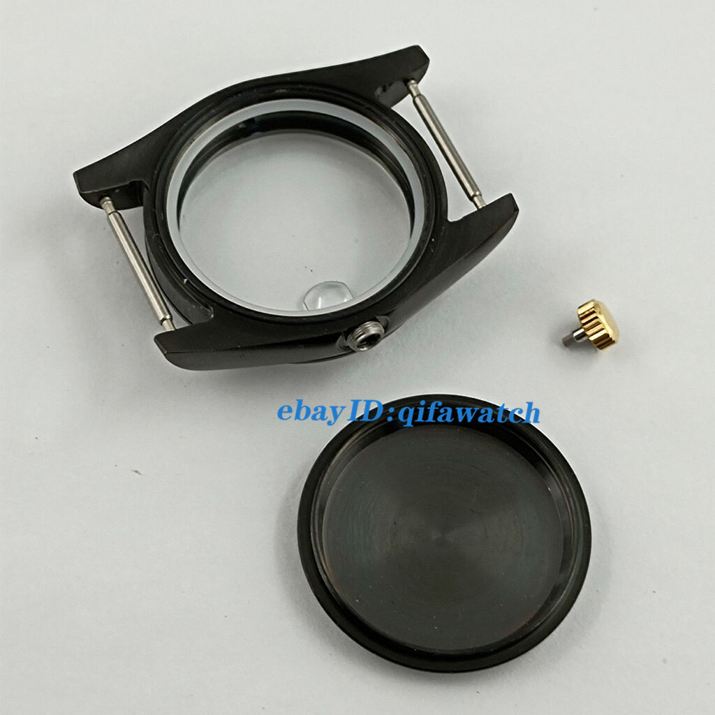 36mm/39mm black case sapphire glass fit NH35 PT5000 Miyota 8215 2813 movement