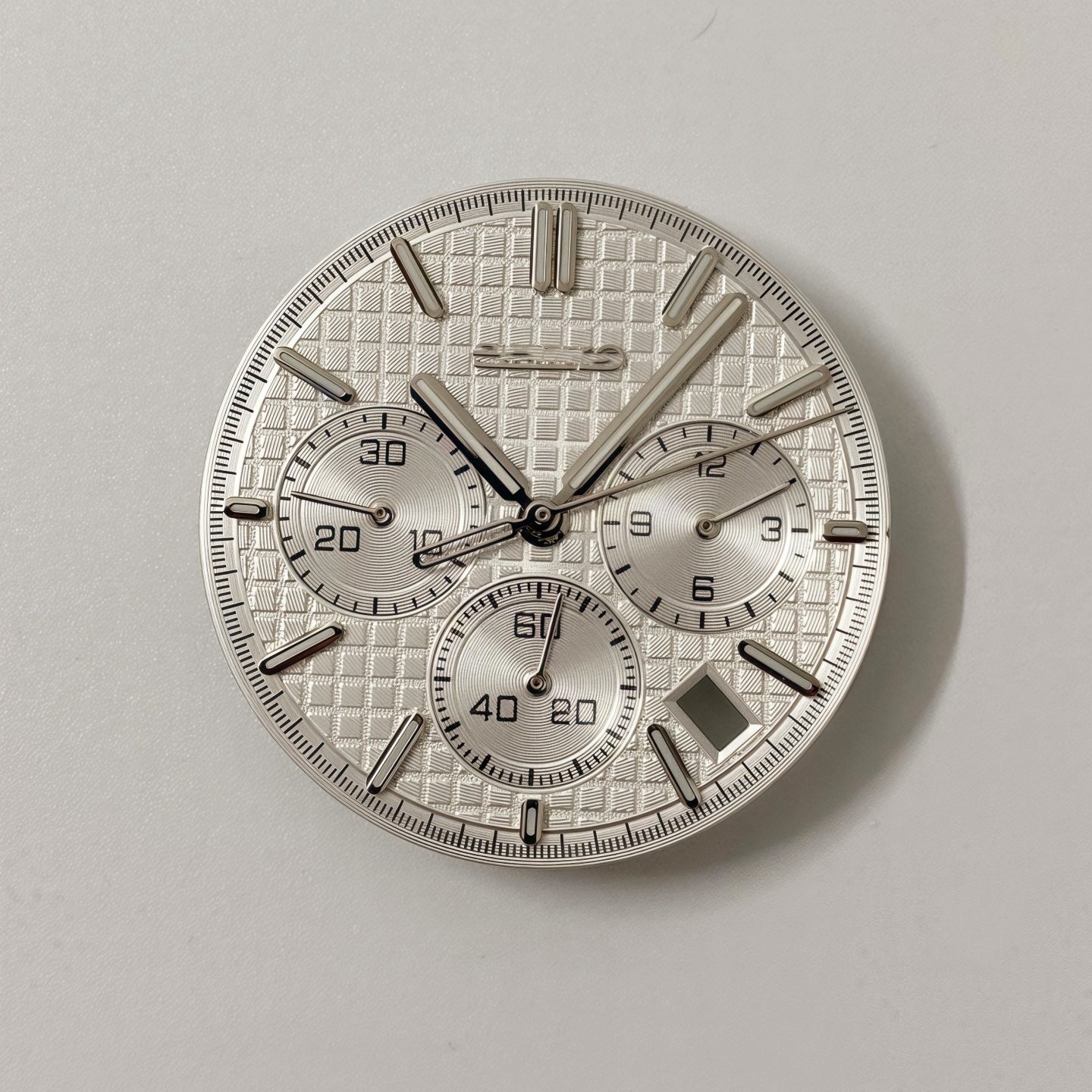 31.8mm Waffle Pattern Watch Dial Green Lume for Vk63 Movement Watch Accessories