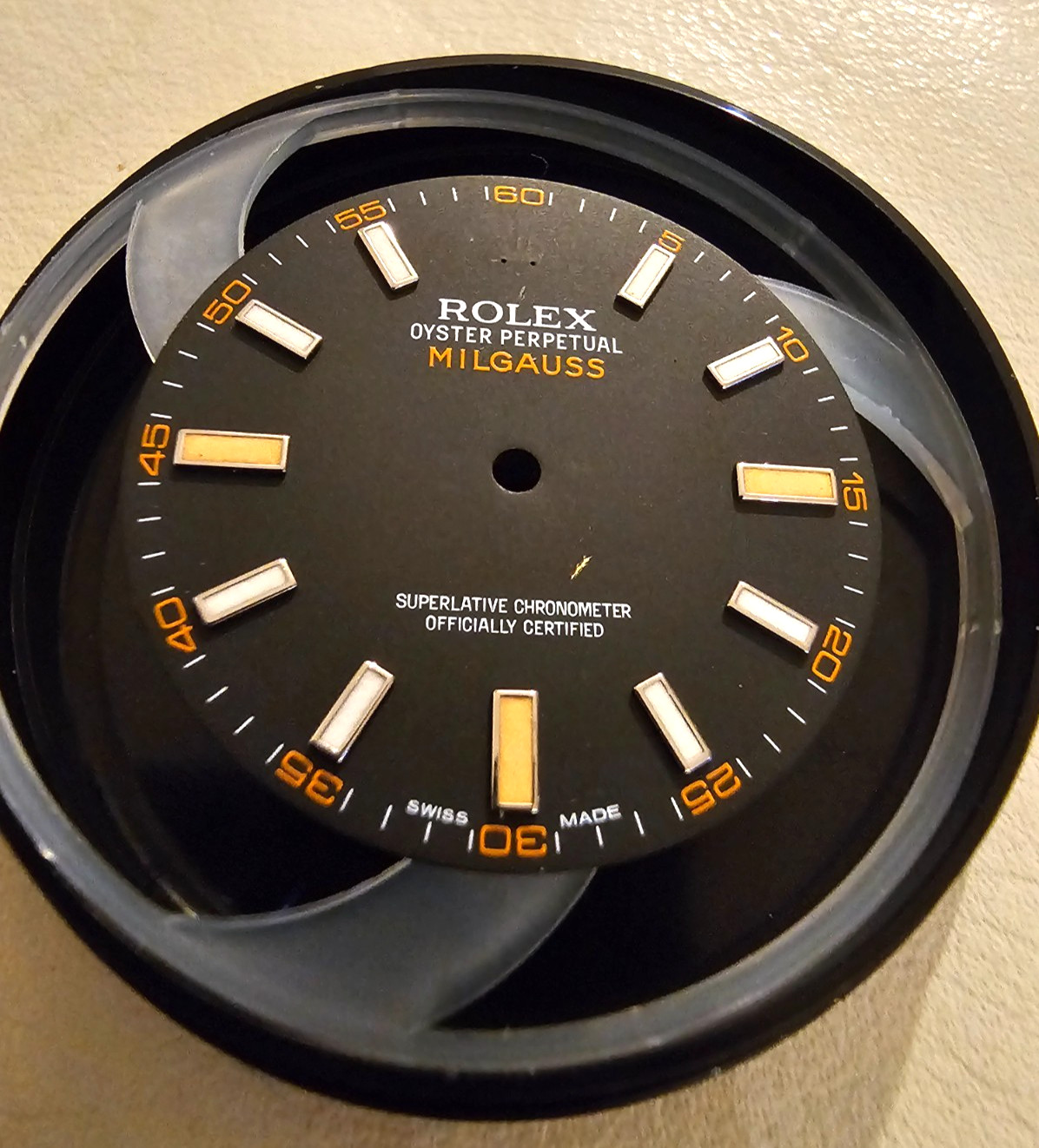 RARE Authentic Rolex Milgauss 116400 Black Dial – Orange Lume – Ref 116400 – 100