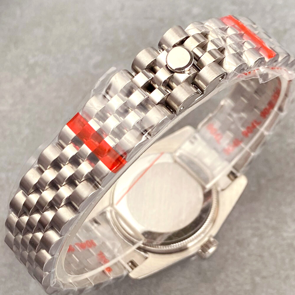 31mm Polished Bezel Women Watch Case For NH05 NH06 Automatic Bracelet Sapphire
