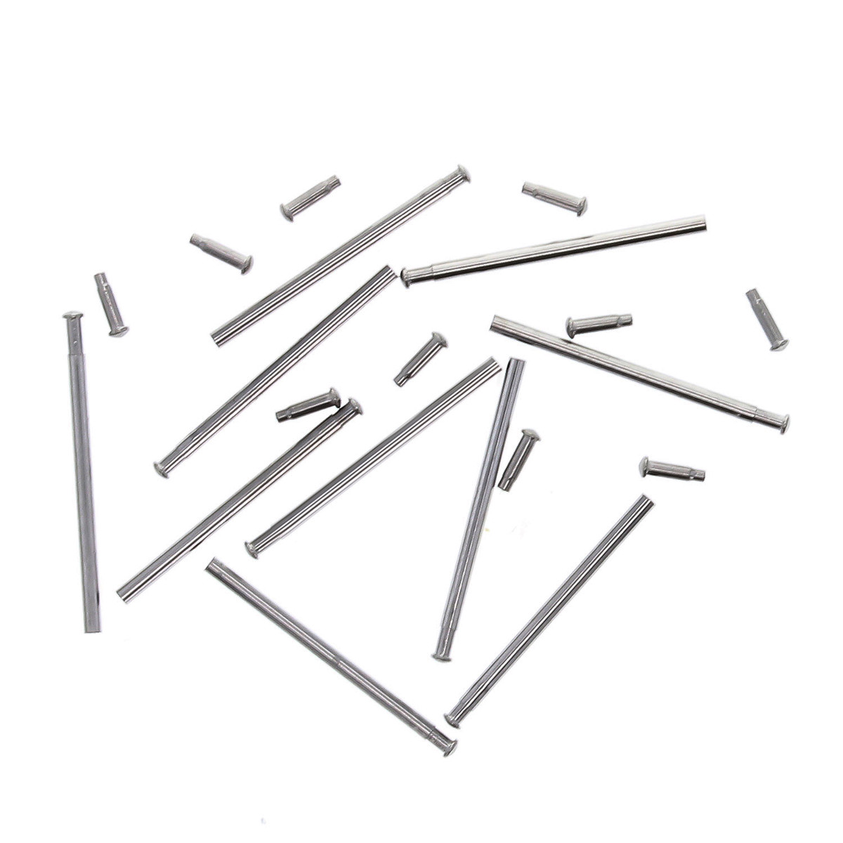 10 SET 20MM TUBE FRICTION PIN 1MM FOR SEIKO SKX007 SKX009,8N1611 FLIP LOCK CLASP
