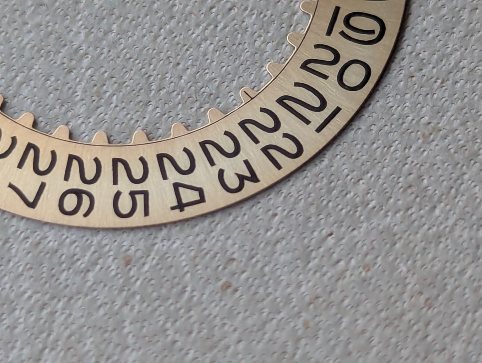 Genuine Vintage Rolex Champagne Date Wheel w/Flat Top 3’s,Open 6 & 9’s EXCEPT 26